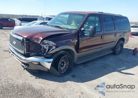 2001 Ford Excursion Limited z USA, uszkodzony, nr VIN 1FMNU42F61EA09109